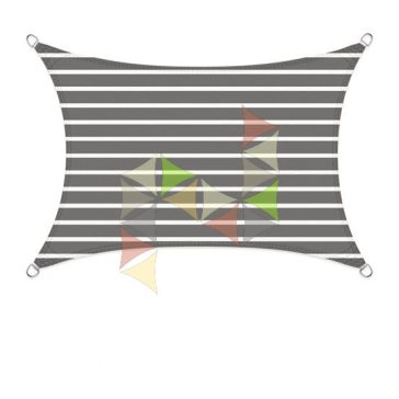   2 x 3 m - es napvitorla [Standard HDPE BASIC - Fehér-Grafitszürke]