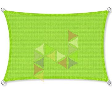 2 x 3 m - es napvitorla [PRE 950 HDPE - Lime (950 130)]