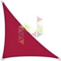   2,5 x 2,5 x 3,5 m - es napvitorla [Standard PLUS PES - Borvörös]