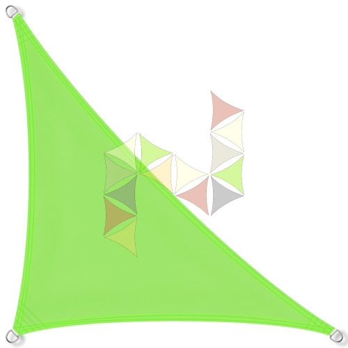 3 x 3 x 4,2 m - es napvitorla [Standard PLUS PES - Világoszöld]