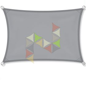   2,5 x 3,5 m - es napvitorla [Standard PES UPF 50+ - Világosszürke]