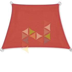   3/5,5 x 4 m - es napvitorla [Standard PLUS HDPE - Terrakotta]