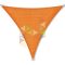 3,6 x 3,6 x 3,6 m - es napvitorla [PRE 950 HDPE - Sunset orange (950 050)]