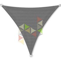   3,6 x 3,6 x 3,6 m - es napvitorla [PRE 950 HDPE - Antracit (950 120)]