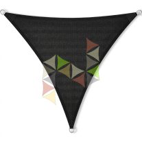   3,6 x 3,6 x 3,6 m - es napvitorla [Standard MAX HDPE - Fekete]
