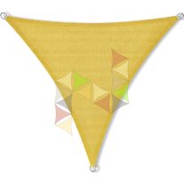   3,8 x 3,8 x 3,8 m - es napvitorla [PRE 950 HDPE - Sunshine yellow (950 040)]