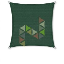   3 x 3 m - es napvitorla [PRE 950 HDPE - Dark green (950 180)]