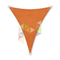   4 x 5 x 5 m - es napvitorla [PRE 950 HDPE - Sunset orange (950 050)]