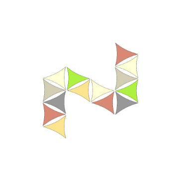   4 x 5 m - es napvitorla [PRE 950 HDPE - Dark green (950 180)]