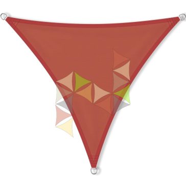   3,6 x 3,6 x 3,6 m - es napvitorla [Standard PLUS PES - Terrakotta]