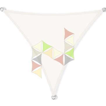   3,6 x 3,6 x 3,6 m - es napvitorla [Standard PLUS PES - Fehér]