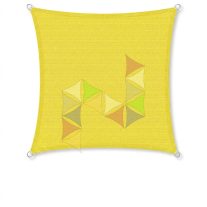   4 x 4 m - es napvitorla [PRE 950 HDPE - Sunshine yellow (950 040)]