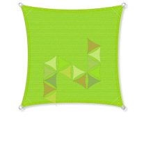 4 x 4 m - es napvitorla [PRE 950 HDPE - Lime (950 130)]