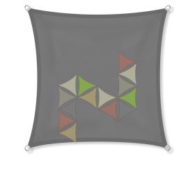 3 x 3 m - es napvitorla [Standard PES BASIC - Grafitszürke]