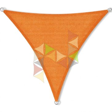   5,9 x 5,9 x 5,9 m - es napvitorla [PRE 950 HDPE - Sunset orange (950 050)]