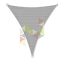 6 x 5 x 5 m - es napvitorla [PRE 950 HDPE - Stone (950 110)]