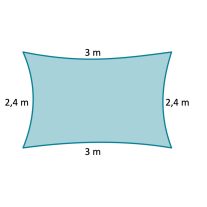 2,4 x 3 m