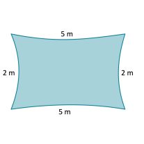 2 x 5 m